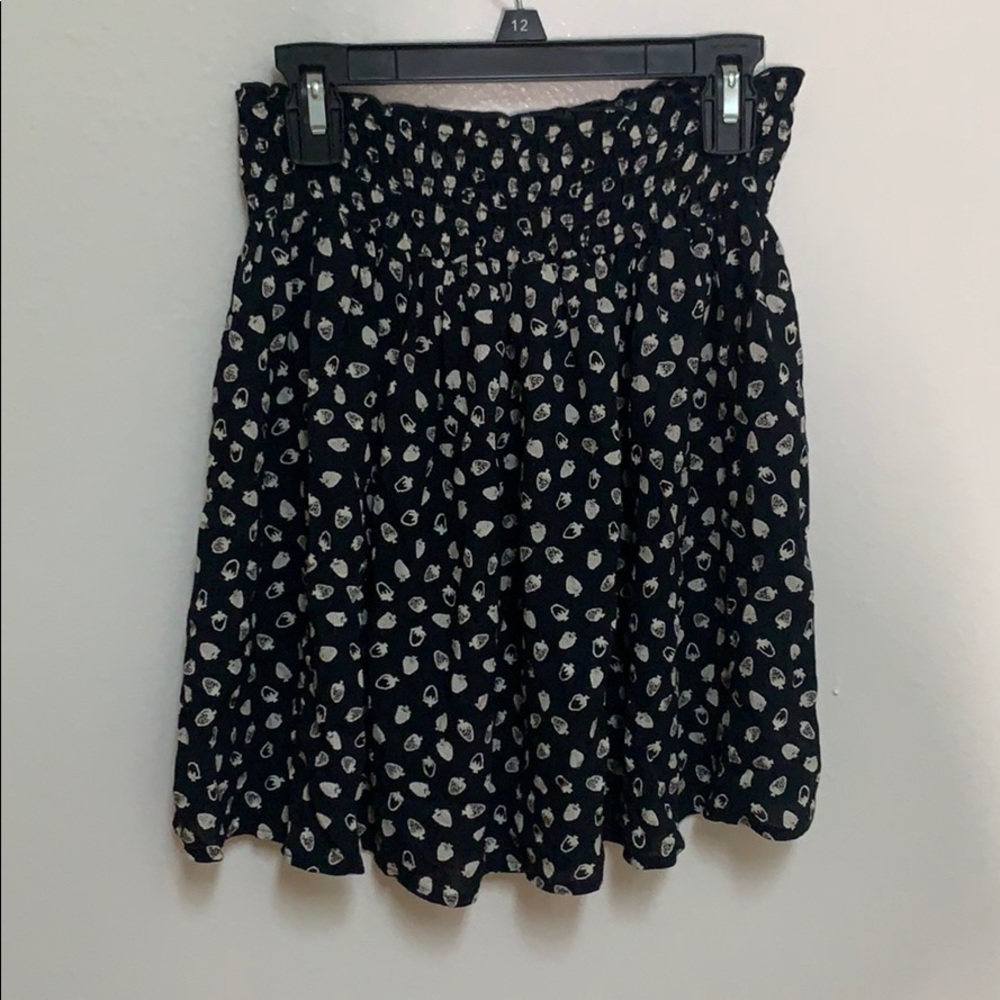 Strawberry polka dotted skirt